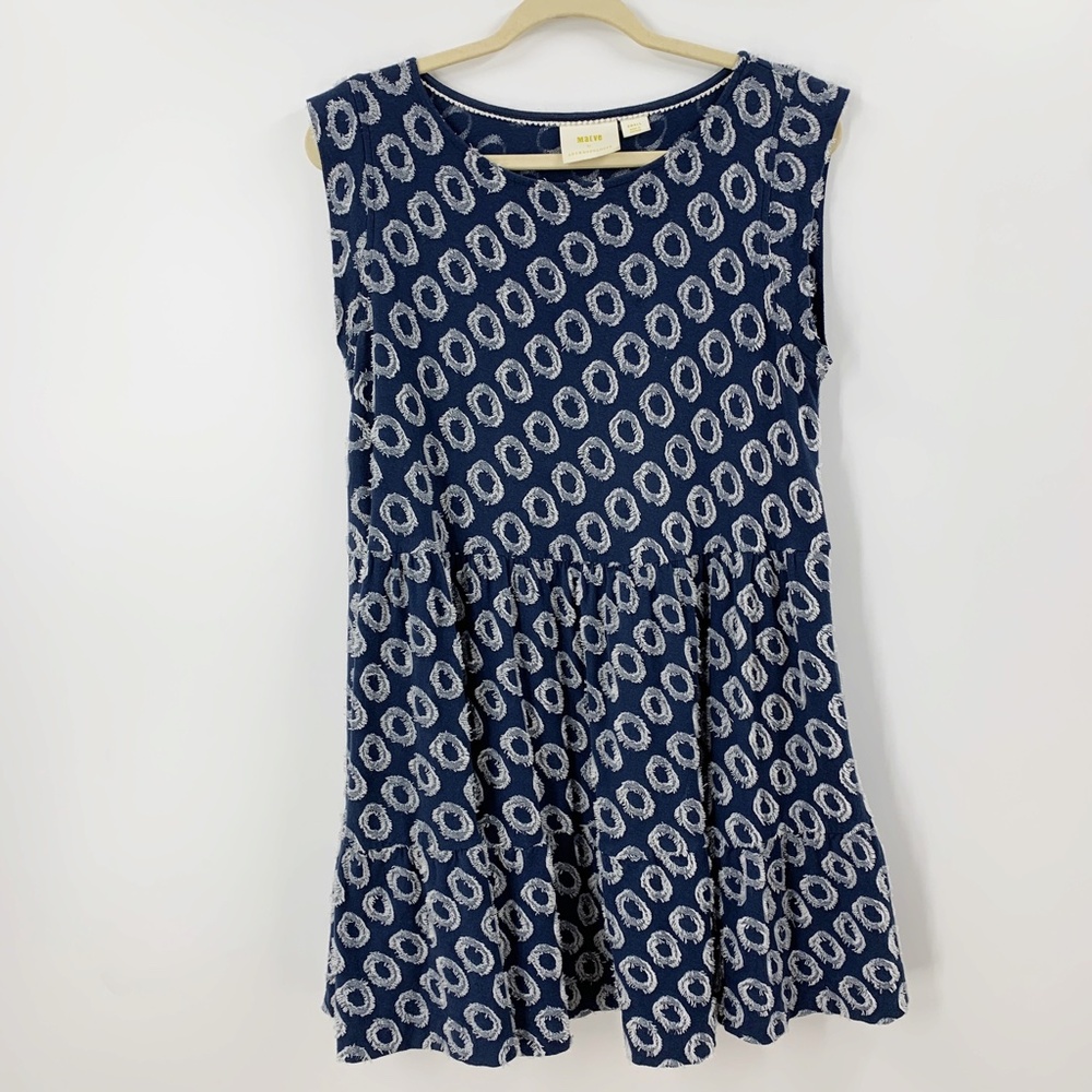 Maeve by Anthropologie Lisanne Textured Circle Babydoll Dress Sz S - Picture 3 of 16
